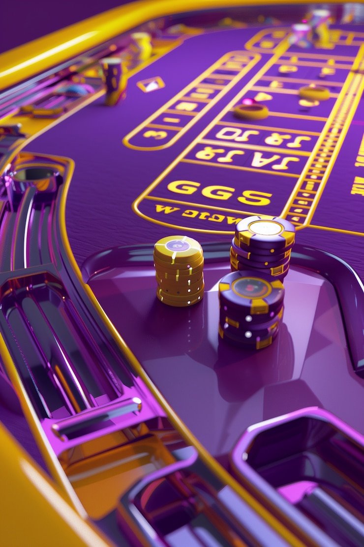 Live dealer in studio with transparent dice chamber and gaming table layout